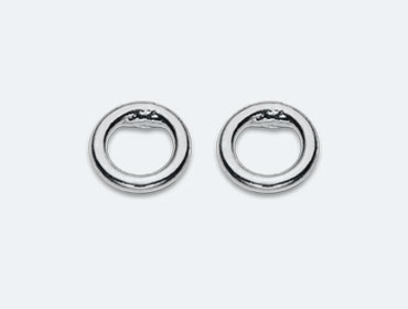 Baby Silver Round Earring img