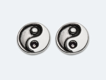 Baby Silver Yin Yang Earring img