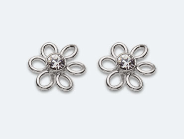 Baby Silver Flower Earring img