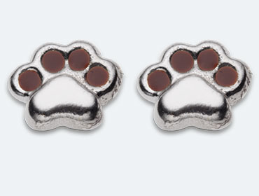 Baby Silver Paw Earring img
