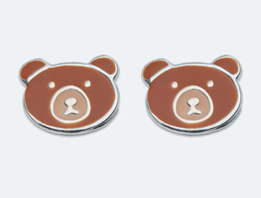 Baby Silver Bear Earring img