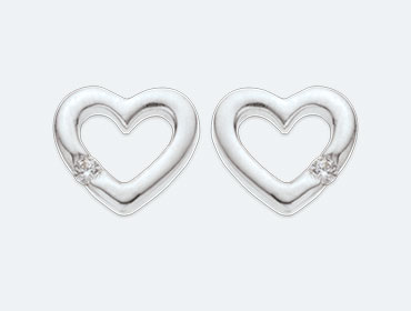 Baby Silver Heart Earring img