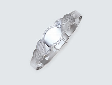 Silver Baby Bangles img