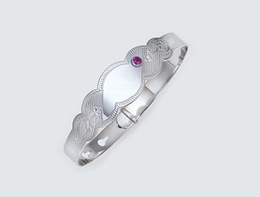 Silver Baby Bangles img