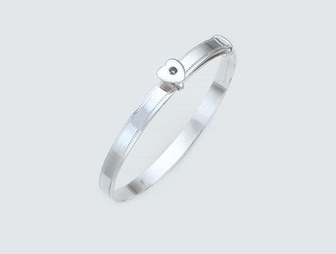 Silver Baby Bangles img