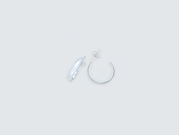 Silver Hoop Earrings img