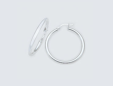 Silver Sleeper Earrings img