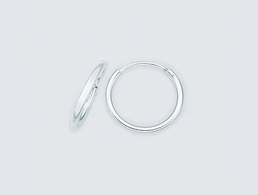 Silver Sleeper Earrings img