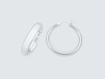 Silver Sleeper Earrings img