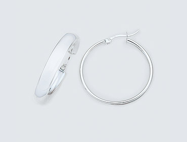 Silver Sleeper Earrings img