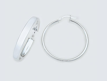 Silver Sleeper Earrings img