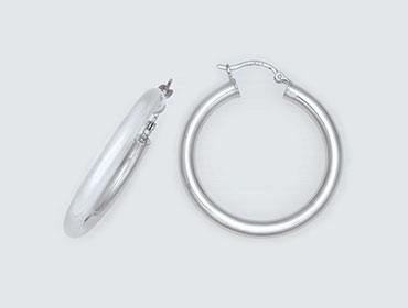 Silver Sleeper Earrings img
