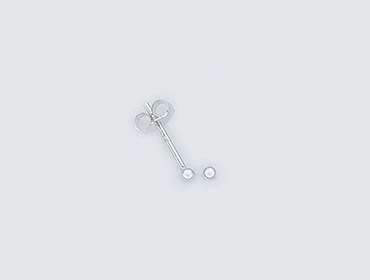 Silver Ball Stud Earrings img