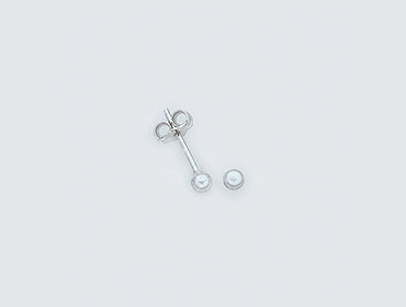 Silver Ball Stud Earrings img