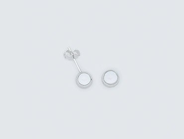 Silver Ball Stud Earrings img