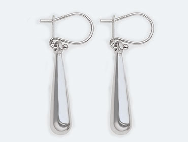 Silver Drop Earrings img