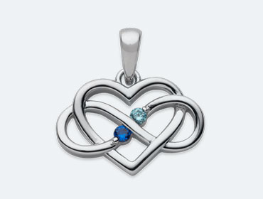 Silver Cubic Heart Pendant img