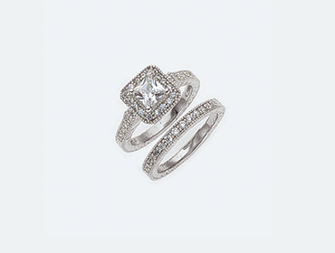 Silver Bridal Rings img