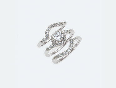 Silver Bridal Rings img