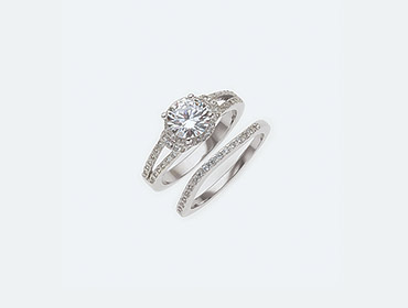 Silver Bridal Rings img