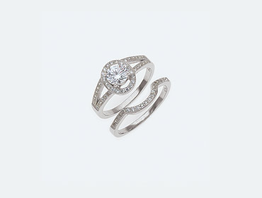 Silver Bridal Rings img