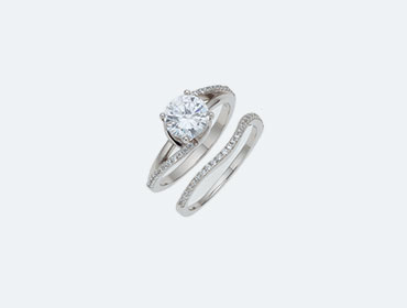 Silver Bridal Rings img