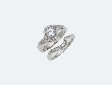 Silver Bridal Rings img