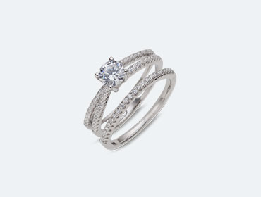 Silver Bridal Rings img
