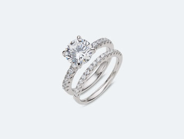 Silver Bridal Rings img