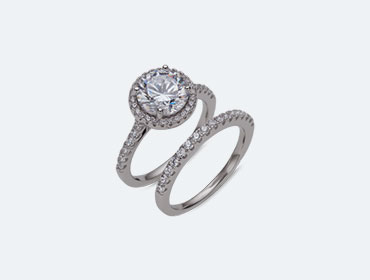 Silver Bridal Rings img