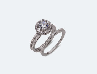 Silver Bridal Rings img