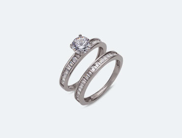 Silver Bridal Rings img